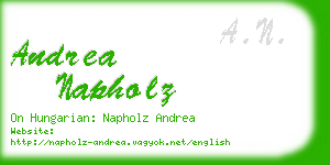 andrea napholz business card